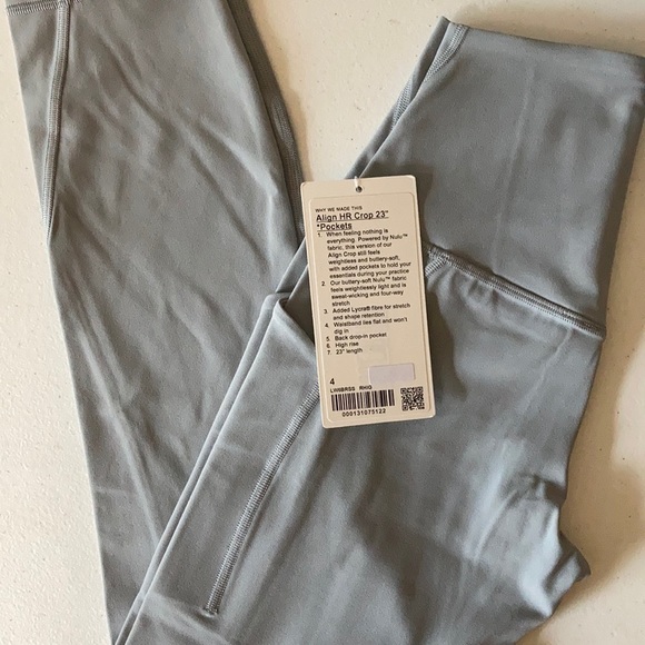 Lululemon Align Pockets 23” Rhino Grey 4 - Picture 6 of 9